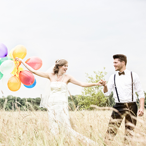 Hochzeit feiern mit kleinem B...
